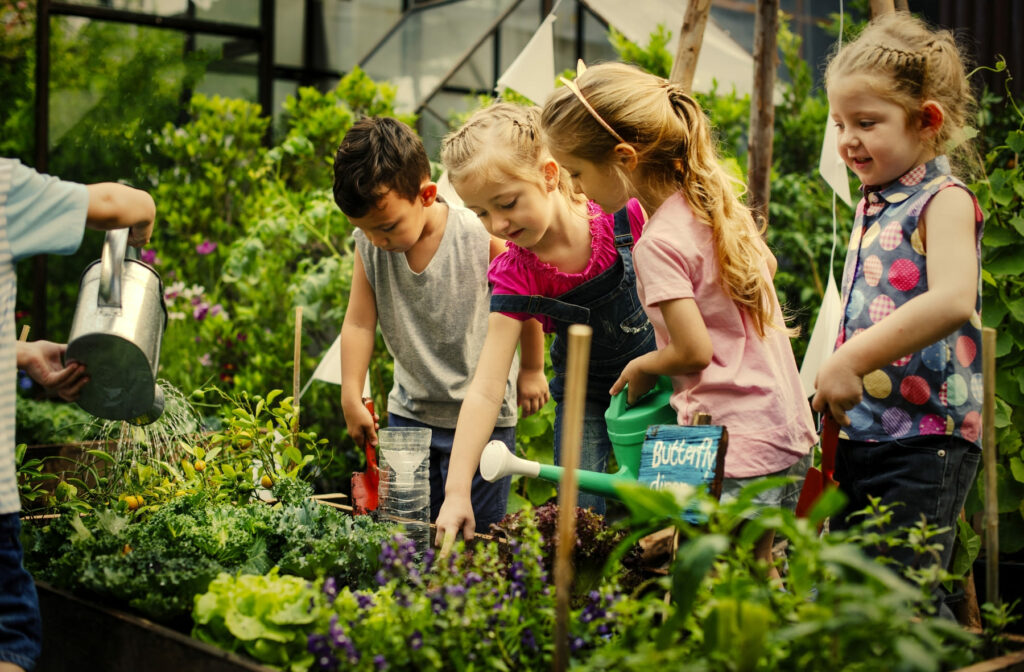 group of kindergarten kids learning gardening outd 2022 12 15 23 18 29 utc